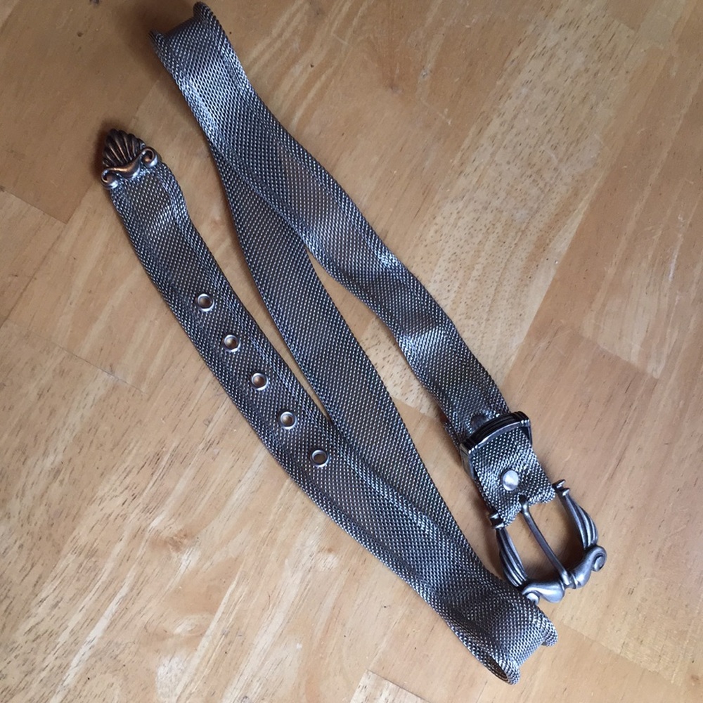 DONNA KATZ metal belt 34” in good condition